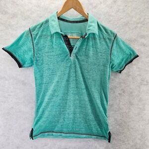 Buckle Black‎ Youth Boys Teal Heathered Short Sleeve Polo Shirt Size Medium